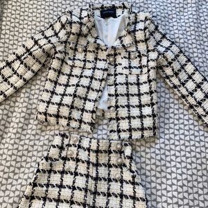 Tweed Jacket and Shorts Co-Ord Set